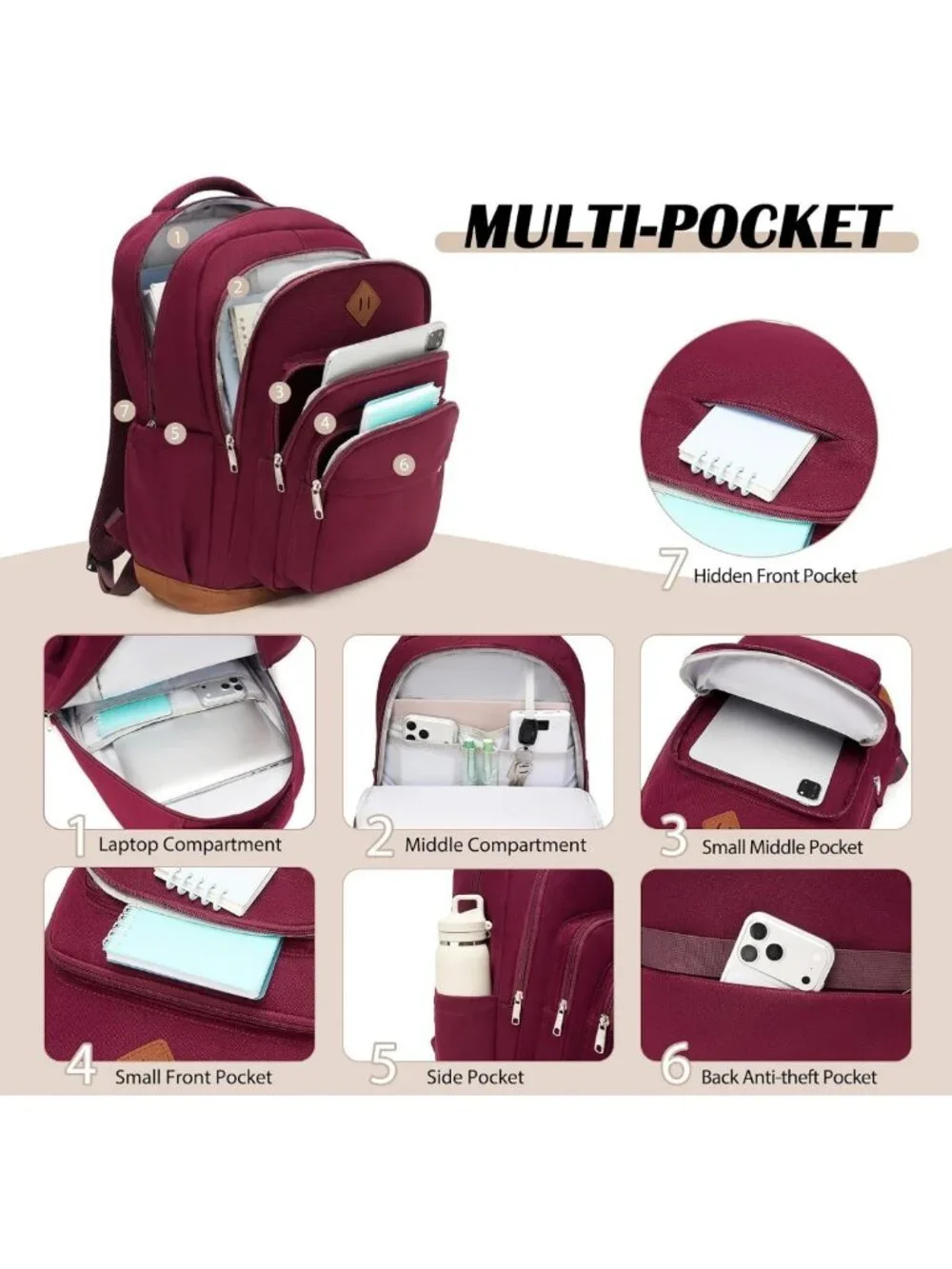 Stylish Girls' 3-Piece Backpack Set with Lunch Bag & Pencil Case - Perfect for